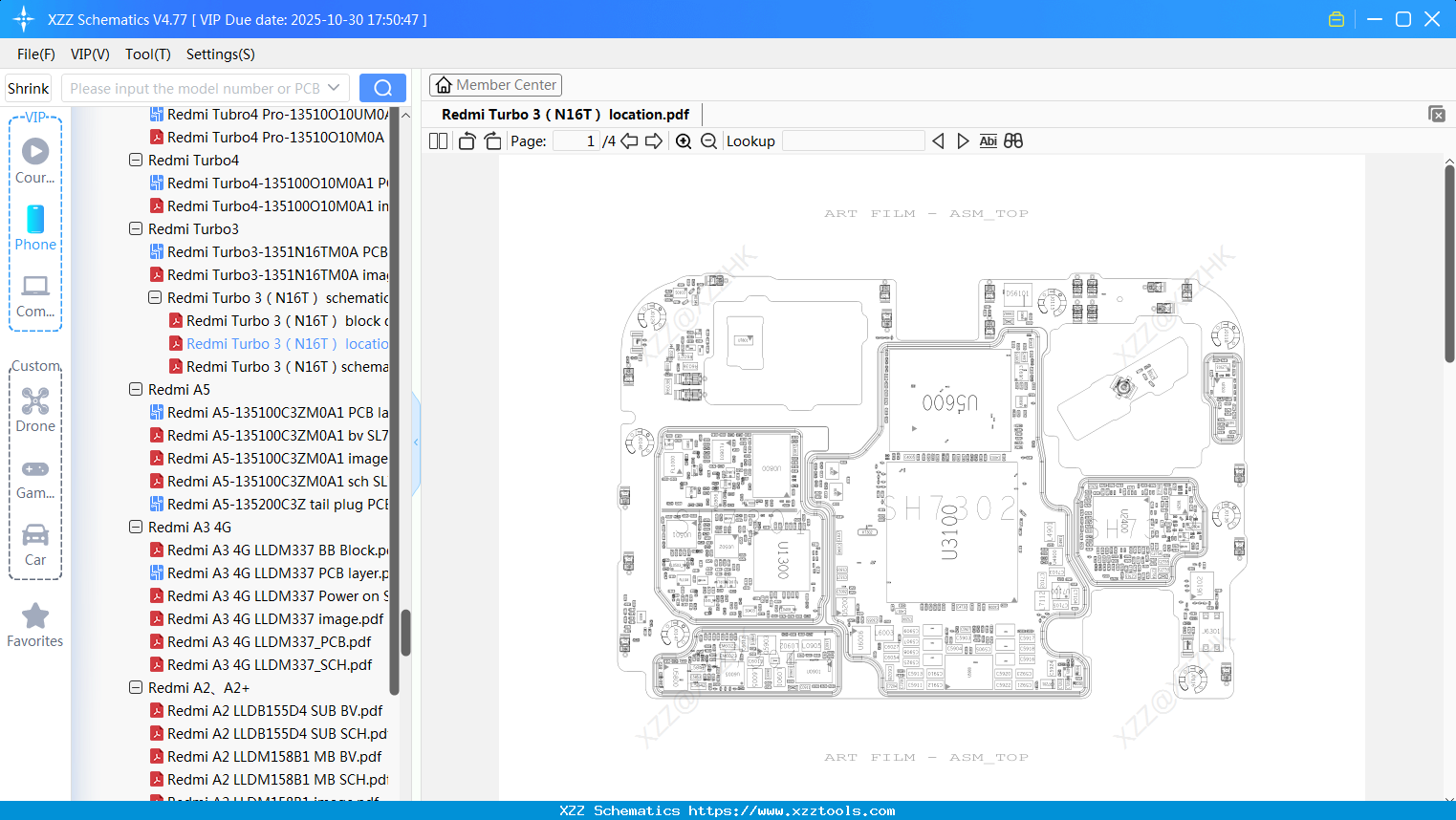 Xiaomi Redmi Turbo 3（N16T） Location